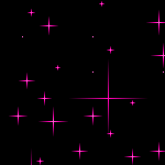 black background with pink sparkles