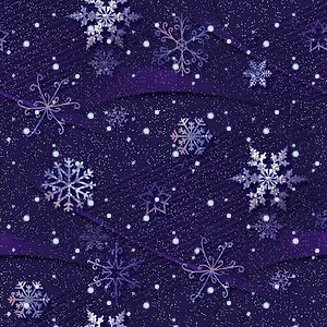 Purple Winter Snowfall