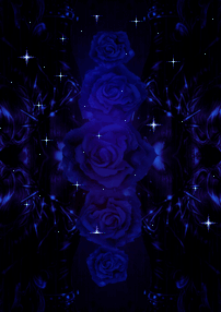 Blue stars and roses