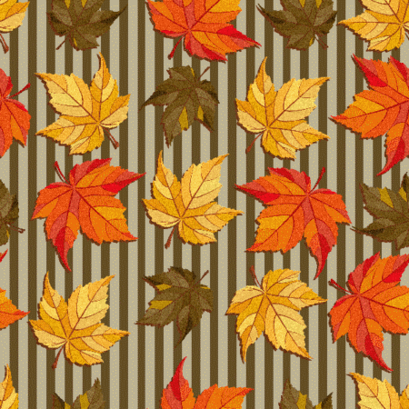 seamless autumn leaves glitter background