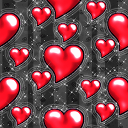 Red hearts n Glitter