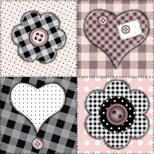 seamless glitter heart love background